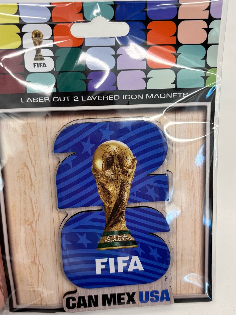 FIFA World Cup 2026 Blue Icon Magnet - Can Mex USA
